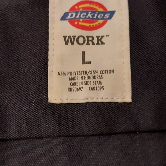 Dickies Mens Work Shirt Black Button up Size L gently worn - Picture 3 of 4
